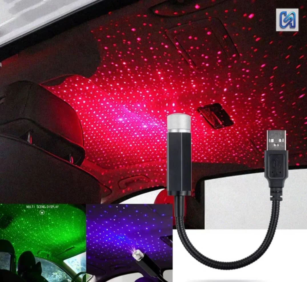إضاءة سقف السيارة النجمية بمنفذ USB — 1